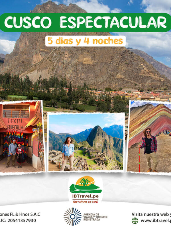 OFERTA Cusco 5D/4N desde S/1,748
