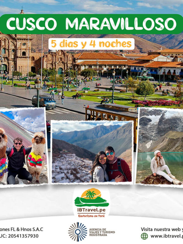 5D4N CUSCO MARAVILLOSO (CT-MV-MyM-LH-DL) - IBTRAVEL