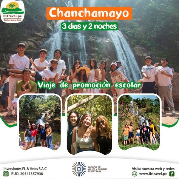 3D2N Promoción escolar en Chanchamayo - Viajes grupales - IBTravel