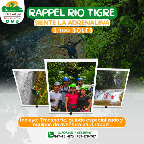 RAPPEL RIO TIGRE - OXAPAMPA - IBTRAVEL